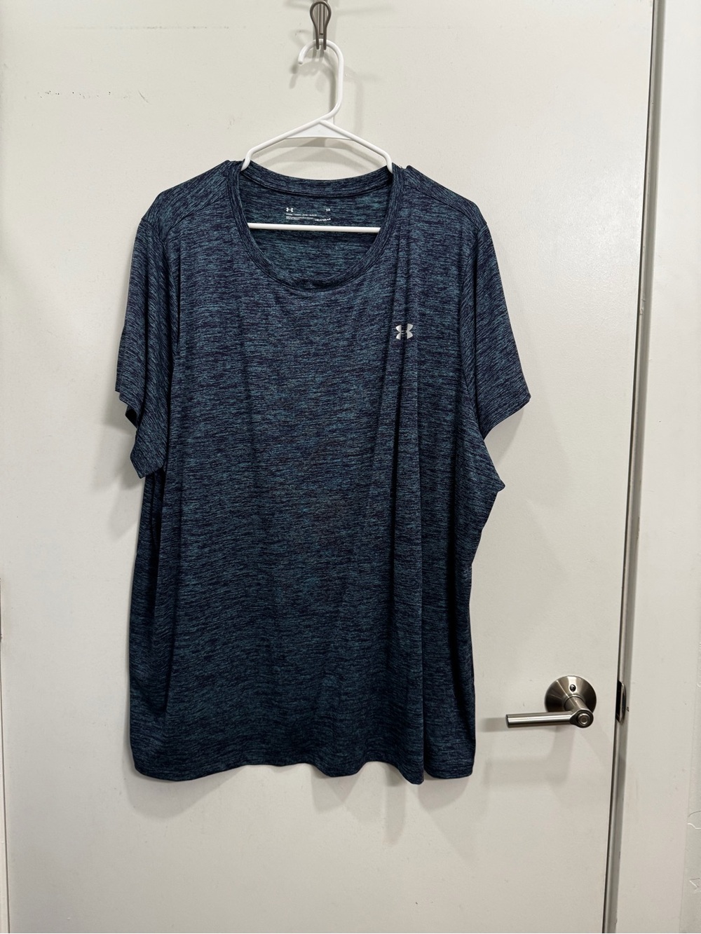 Under Armour Women's Dark Navy Heather Short Sleeve Tee